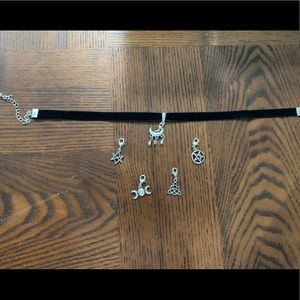 Black witchy choker